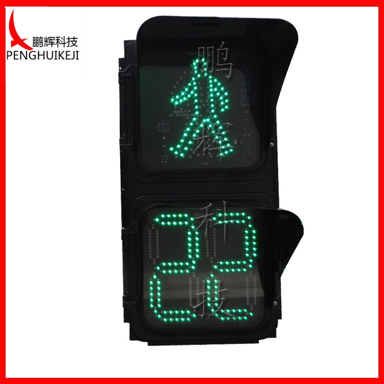 The pedestrian countdown signals