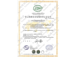 Occupational health and safety management system certification